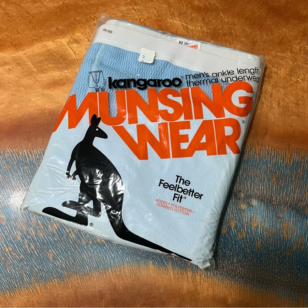 Vintage Kangaroo Munsingwear Men's Ankle Length Thermal Underwear pants USA